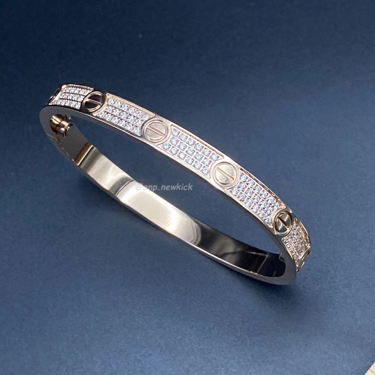 Cartier Bracelet Wide Version Full Sky Star Gold Rose Gold Platinum (4) - www.newkick.vip
